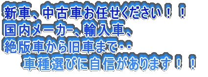 国内メ-カ-、輸入車、絶版車、旧車・・